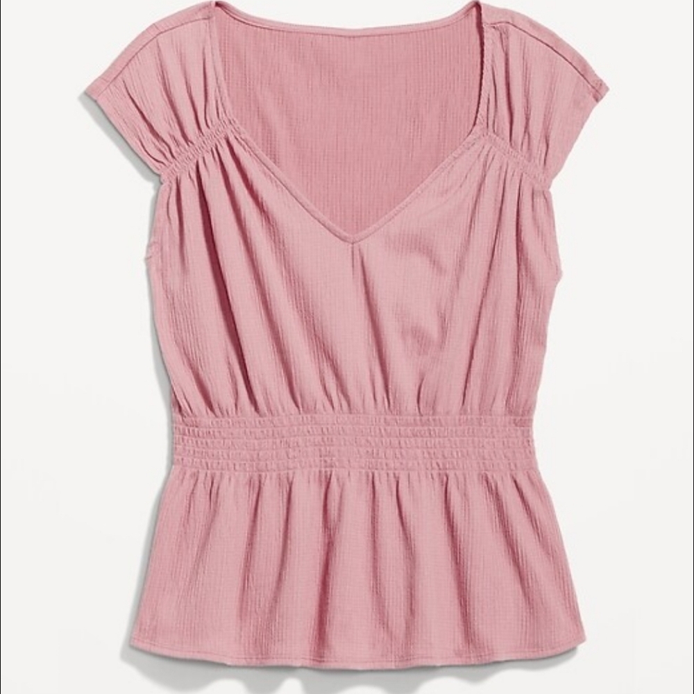 Old Navy Dusty Pink Blouse - Picture 3 of 9
